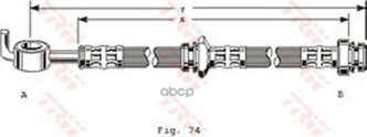 Шланг Тормозной Задн Mazda: 626 87-97 TRW арт. PHD123