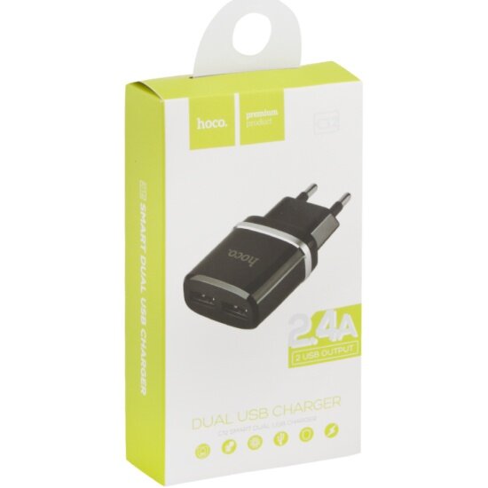    HOCO C12 Smart 2xUSB, 2.4A ()