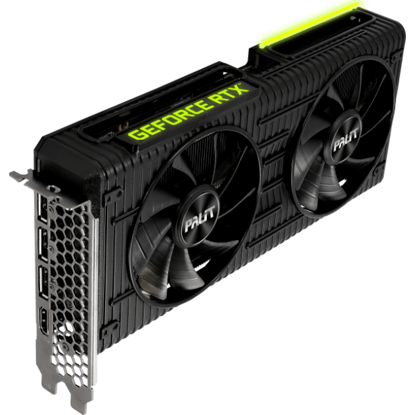 Видеокарта Palit RTX3060Ti DUAL OC 8G LHR (NE6306TS19P2-190AD) GDDR6 256bit 3-DP HDMI