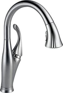 Смеситель для кухонной раковины Delta Faucet 9192T-AR-DST Addison Single Handle Pull-Down Kitchen Faucet with To