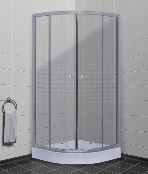 Душевой уголок Timo TL-8001 Romb Glass 80x80