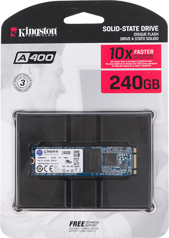 Накопитель SSD Kingston A400 240Gb (SA400M8/240G)