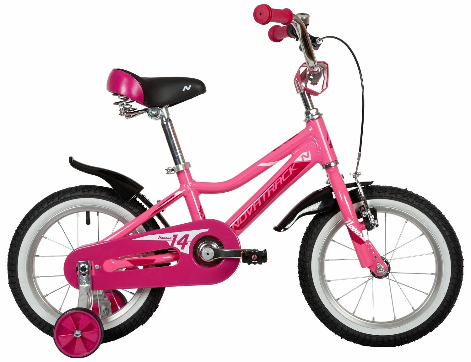 Детский велосипед Novatrack Novara 14 (2022) Розовый