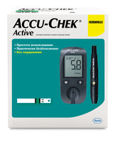 Глюкометр Акку-Чек Актив (Accu-Chek Active) + 60 тест-полосок