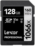 Карта памяти Lexar micro SDXC 128Gb Professional 1066x UHS-I U3 V30 A2 + ADP (160/120 MB/s)