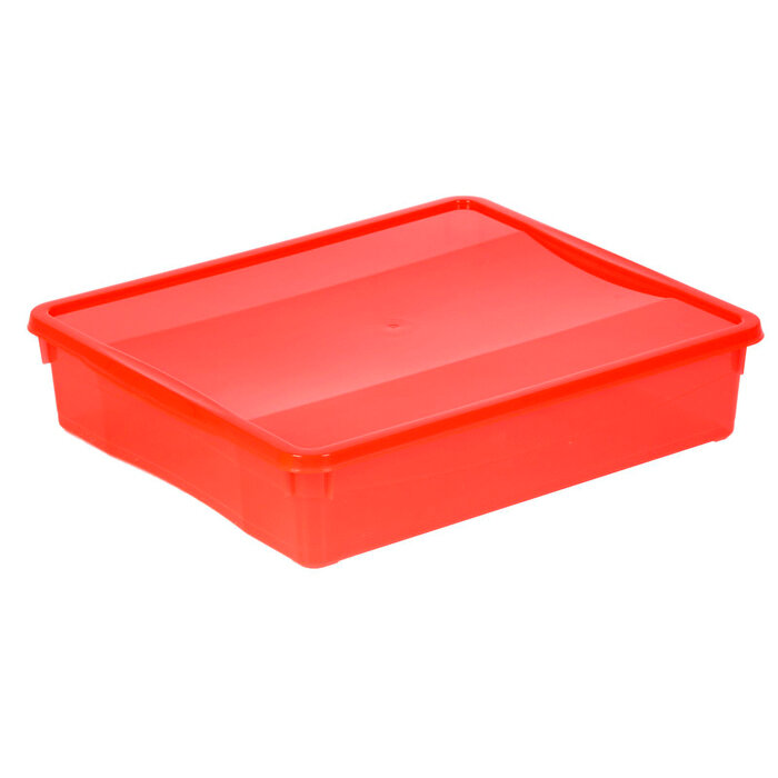 econova Ящик для хранения с крышкой «Колор. Стайл», 9 л, 40×34×8,5 см, цвет микс - фотография № 5