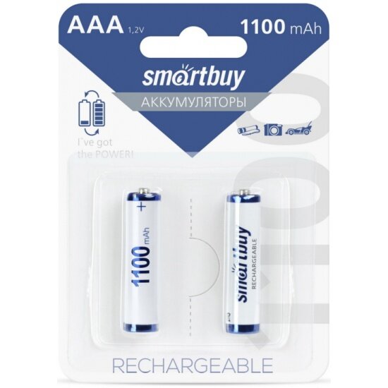 Аккумулятор SMARTBUY LR03 AAA 1100 mAh (уп 2 шт)