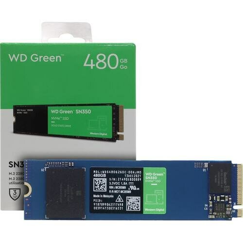Твердотельный накопитель Western Digital WD Green 480 ГБ M.2 WDS480G2G0C