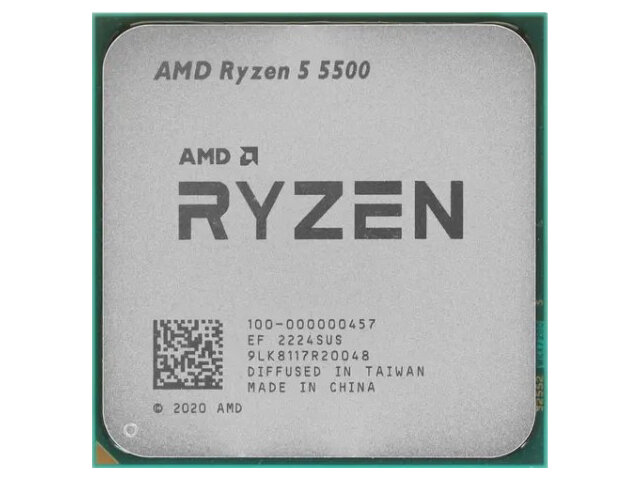 Процессор AMD Ryzen 5 5500 (3600MHz/AM4/L2+L3 19456Kb) 100-000000457 OEM