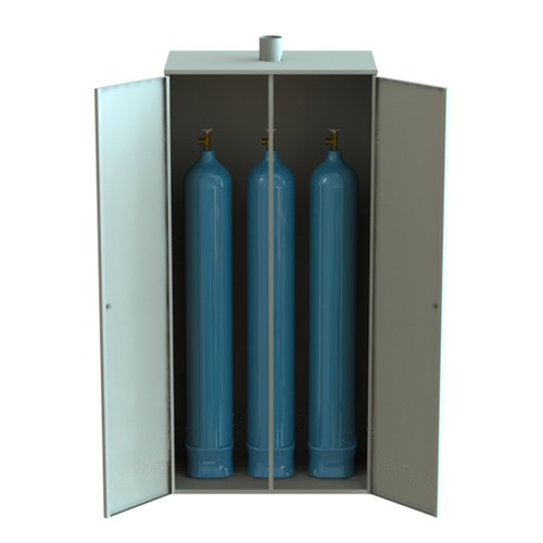 Шкаф для трёх баллонов с кислородом ШГМ-03\1 (В*Ш*Г) 1760х900х350 мм