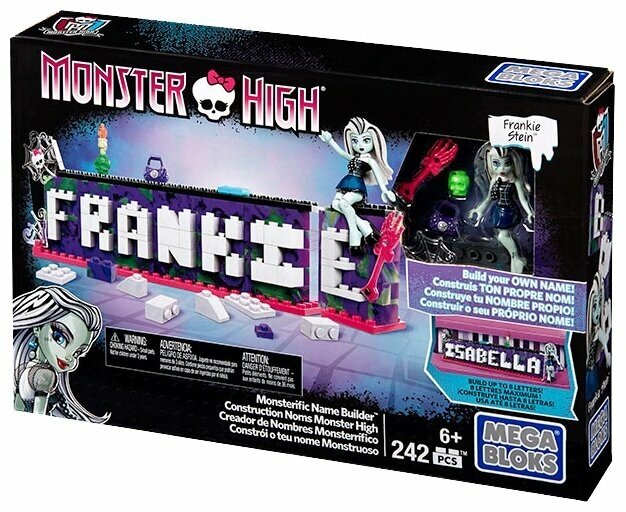 Mattel Конструктор Mega Bloks Monster High DRV33 Монстерическая именная табличка