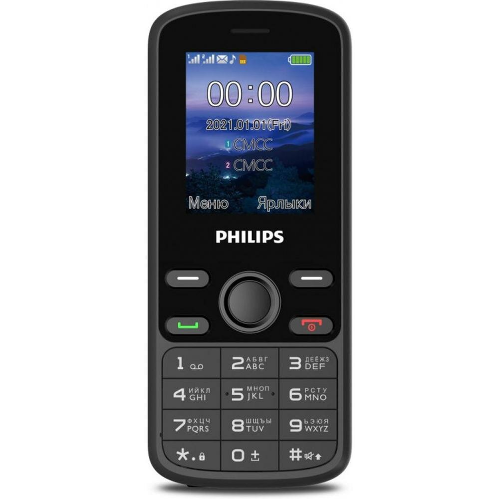 Мобильный телефон Philips Xenium E111 Black