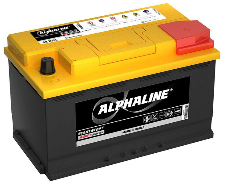 Аккумулятор автомобильный AlphaLINE AGM SA 58020 6СТ-80 обр. 315x175x190