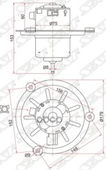 Мотор Отопителя Салона Nissan Diesel Fe6 Md92/Ud Condor Mk210pk 24v (Rhd) Sat арт. ST-2711799007