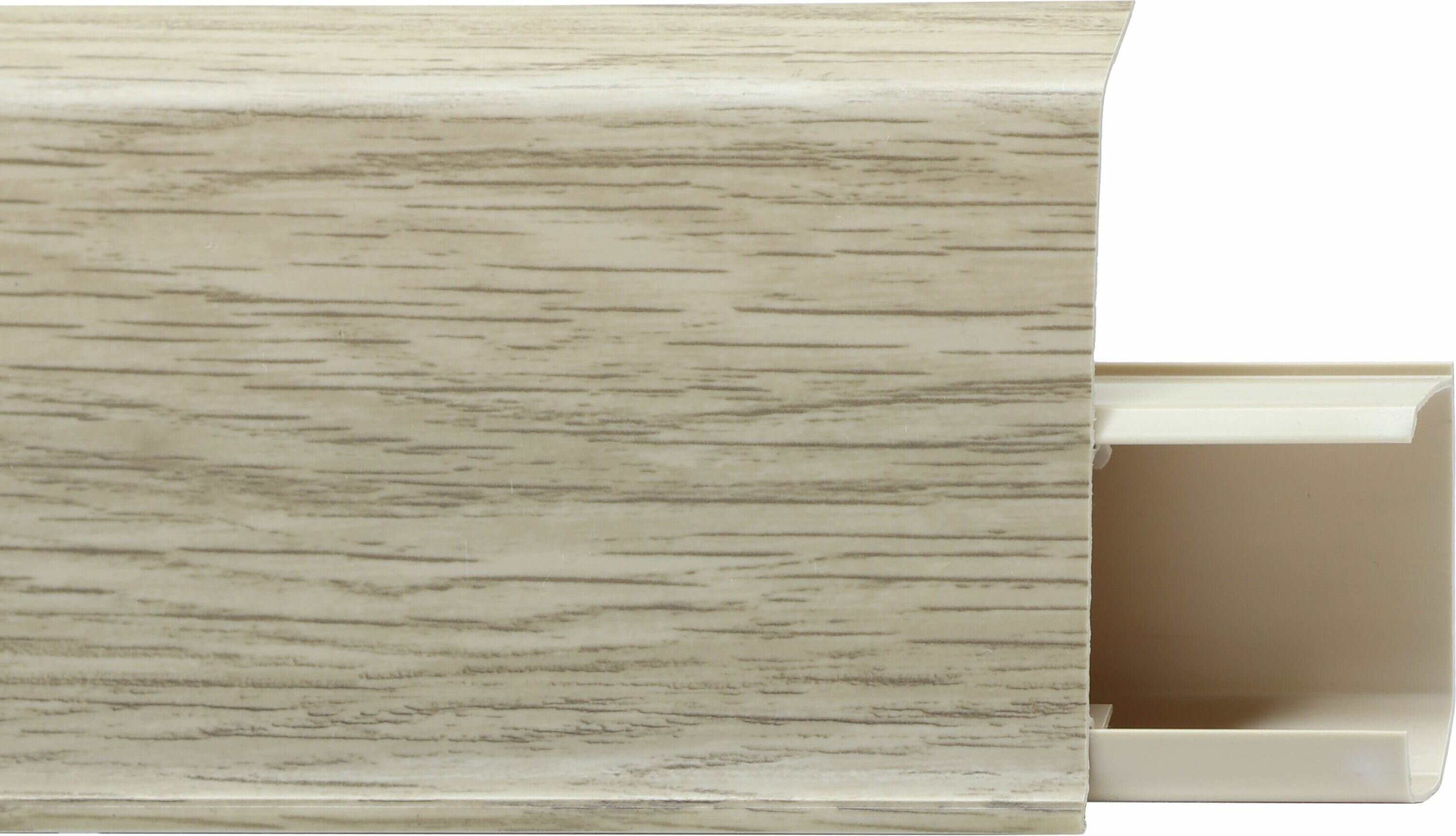 фото Напольный плинтус WINART TERA ПВХ Дуб шимо 2200x72 мм