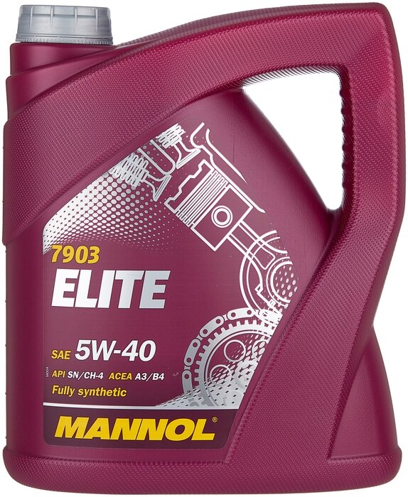 Моторное масло Mannol Elite 5w40, синтетическое 4л