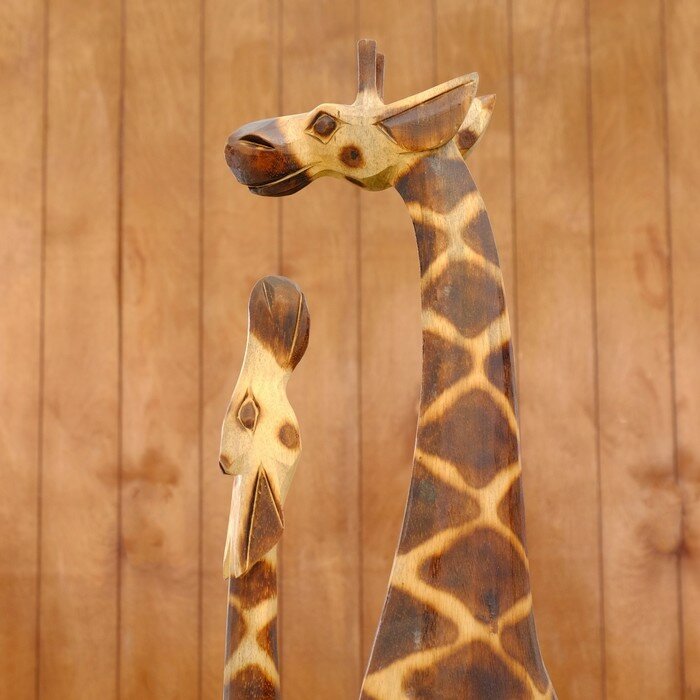 Сувенир дерево "Два сетчатых жирафа" 100х19х10 см - фотография № 5