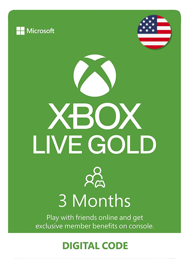 Xbox Game Pass Live подписка Xbox Game Pass Gold регион US 3 месяца