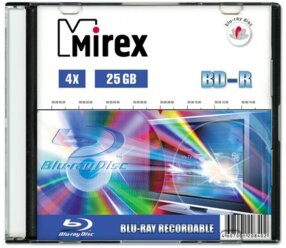 BD-R 25GB Mirex 4x, slim