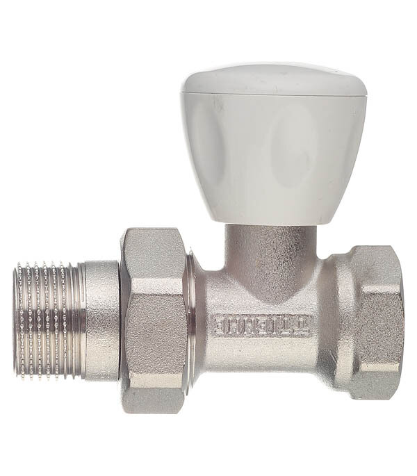 Клапан (вентиль) регулирующий ручной прямой Tiemme (3220016) 3/4 НР(ш) х 3/4 ВР(г) для радиатора