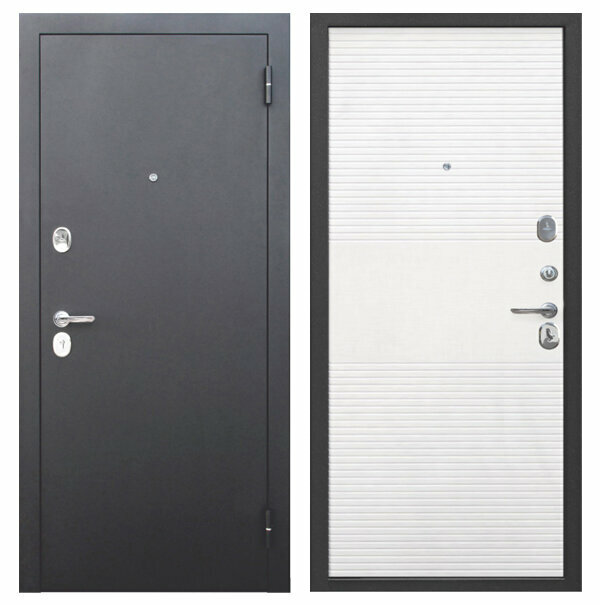 Входная дверь Цитадель (Ferroni) 7,5 см Гарда Муар Ясень белый 960х2050 Петли справа