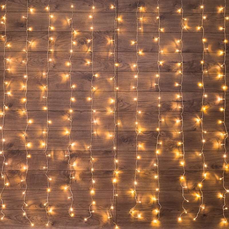Neon-Night Гирлянда Светодиодный Дождь 15х15 м свечение с динамикой прозрачный провод 230 В диоды цвет теплый белый