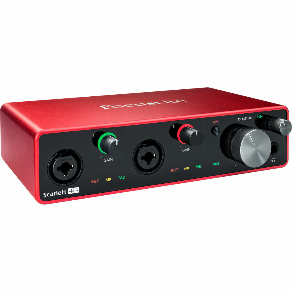 Внешняя звуковая карта с USB FOCUSRITE Scarlett 4i4 3rd Gen