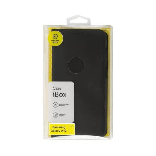 Чехол-книжка Red Line с застежкой на магнитах для Samsung Galaxy A12 (черный) УТ000023436