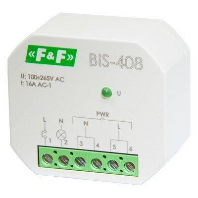 F&F BIS-408 Импульснoe реле (бистабильнoe) (EA01.005.008)