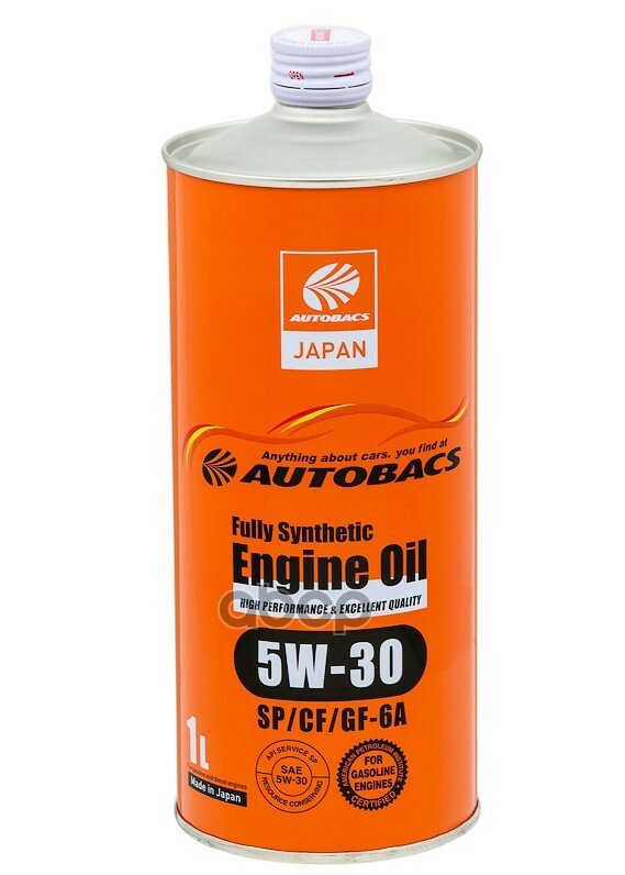 AUTOBACS Масло Моторное Autobacs Engine Oil 5w-30 Синтетическое 1 Л A00032237