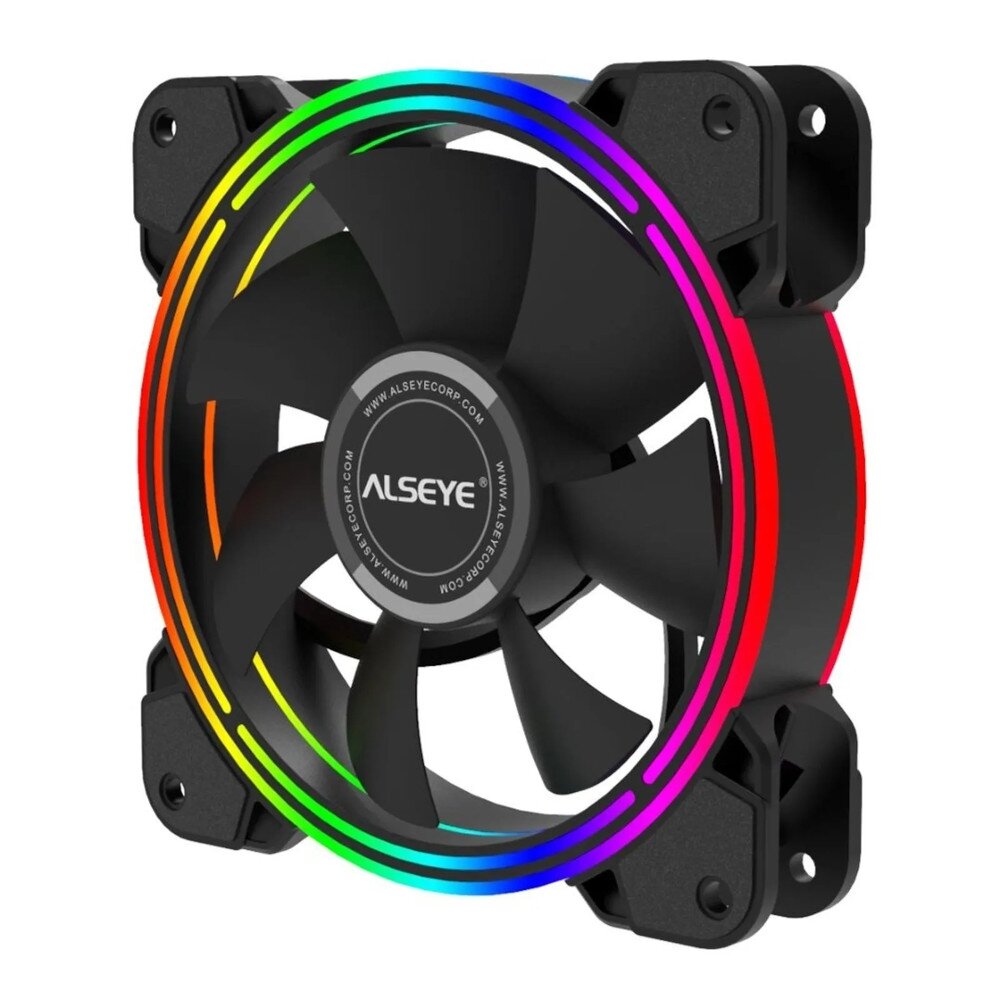 Вентилятор Alseye HALO 4.0 S-RGB 120x120x25мм, PWM, 800-2000rpm, LED подсветка