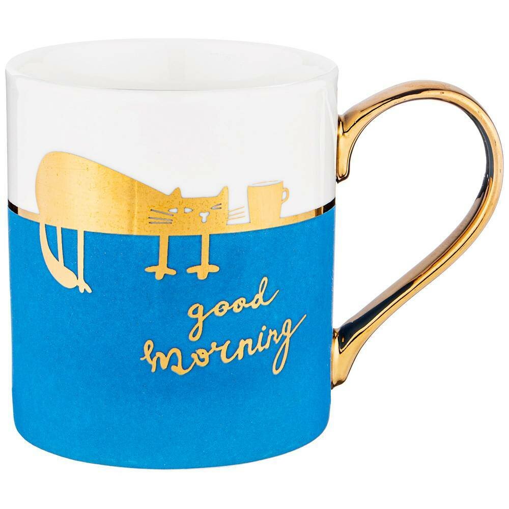 фото Набор из 2 штук Кружка Lefard "Break time "Доброе утро" 370мл, синяя, фарфор (756-268/2)