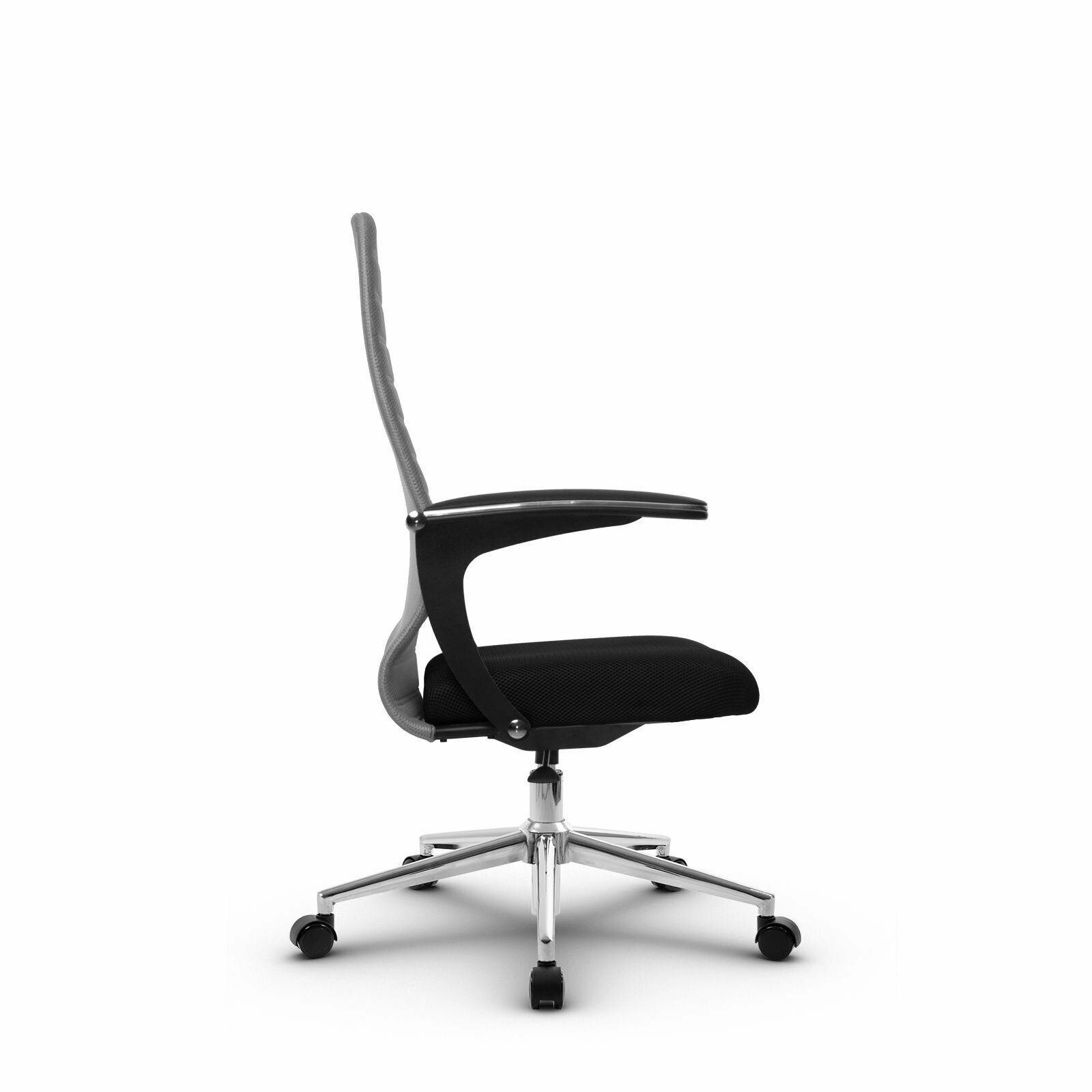 Компьютерное офисное кресло mетта SU-СU160-10Р, СН3, Светло-серое/Черное - фотография № 2