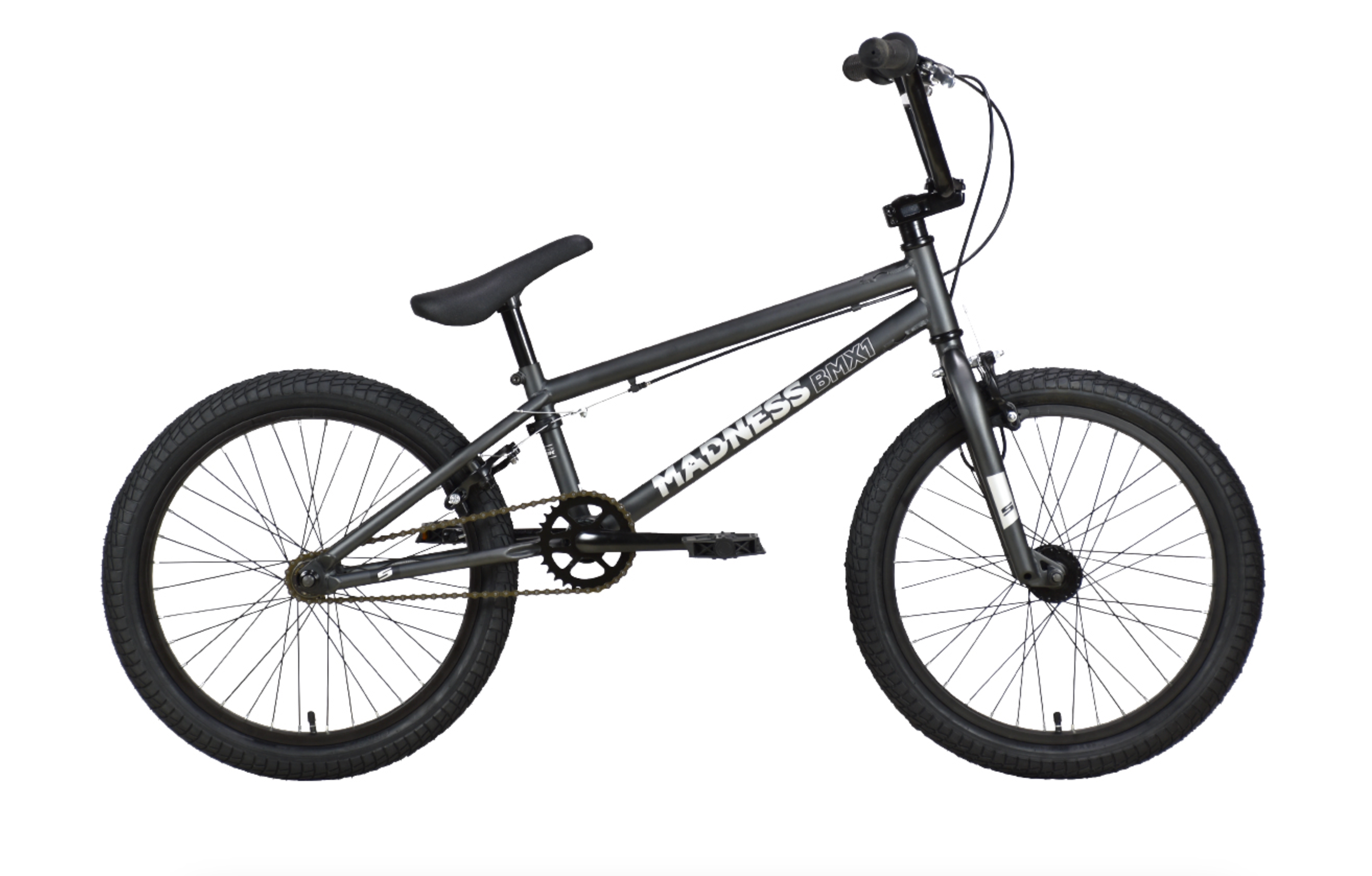 Велосипед Stark Madness BMX 1 (2022) one size темно-серый/серебристый
