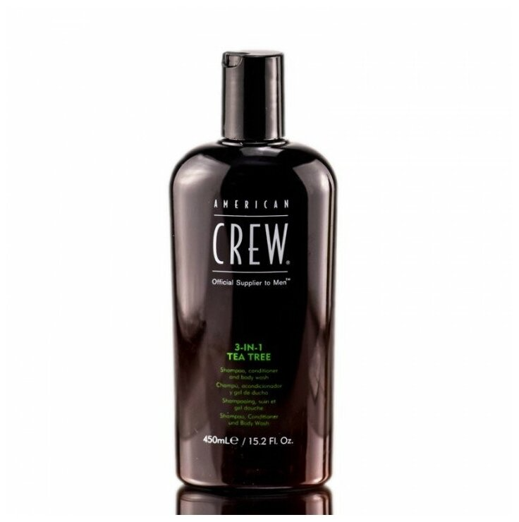 American Crew 3 in 1 Tea Tree - Средство для волос 3 в 1 Чайное дерево 450 мл