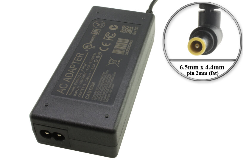 Адаптер (блок) питания 24V, 1.66A (max. 3A), 40W, 6.5mm x 4.5mm, fat pin (PN A4024_FPN, BN44-00862A), для акустической системы, саундбара Samsung