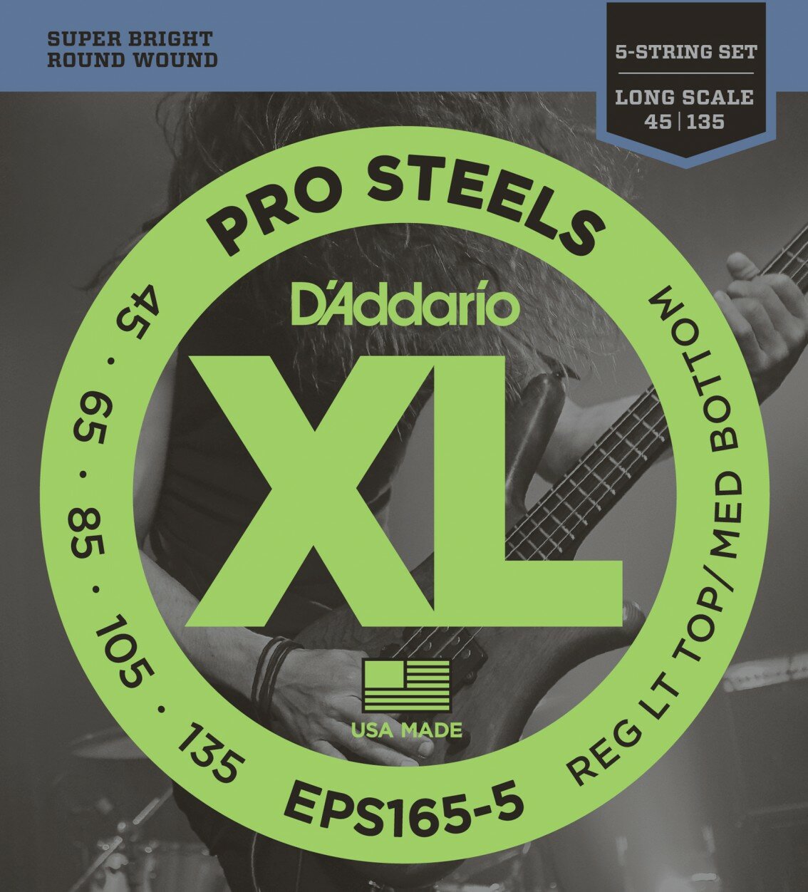 Набор струн D'Addario XL ProSteel EPS165-5