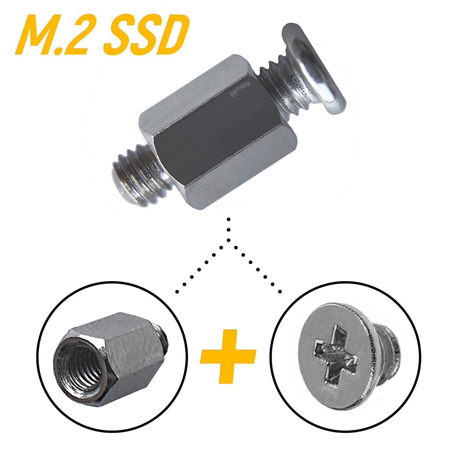Стойка и винт крепления M.2 SSD для MSI B550 GAMING GEN3 (1 Комплект)
