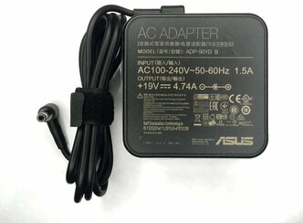 Блок питания (зарядное устройство) для ноутбука Asus A43 19V 4.74A (5.5-2.5) 90W Square