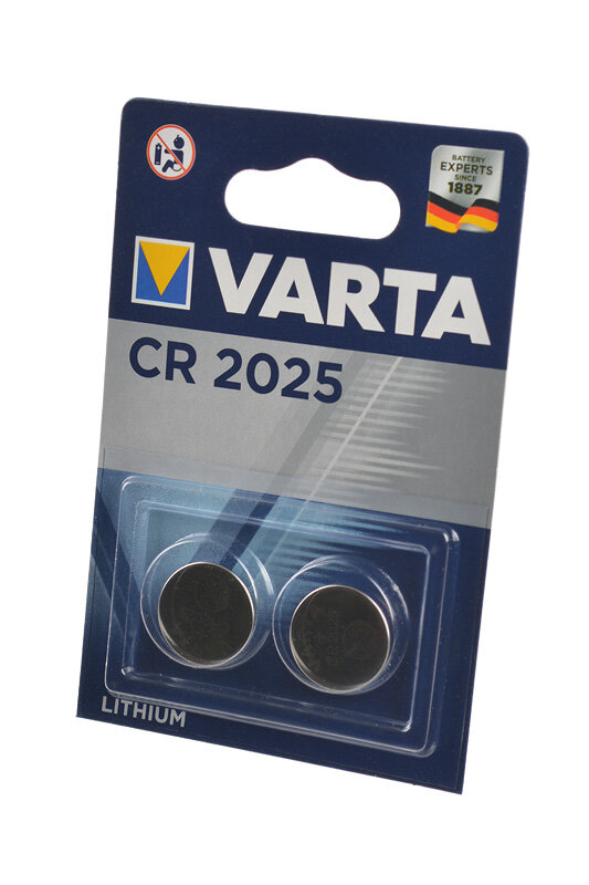 VARTA Батарейка VARTA CR2025 BL2, 2шт (6025)