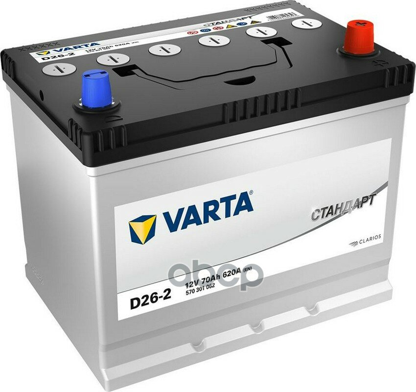 Аккумулятор Varta Стандарт 70ач En620 Asia 261х173х220 Обр/П Varta арт. 570301062