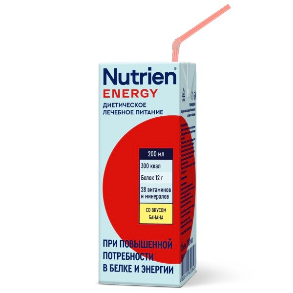 Нутриэн Энергия лечебное (энтеральное) питание с банановым вкусом, 200 мл 1 шт