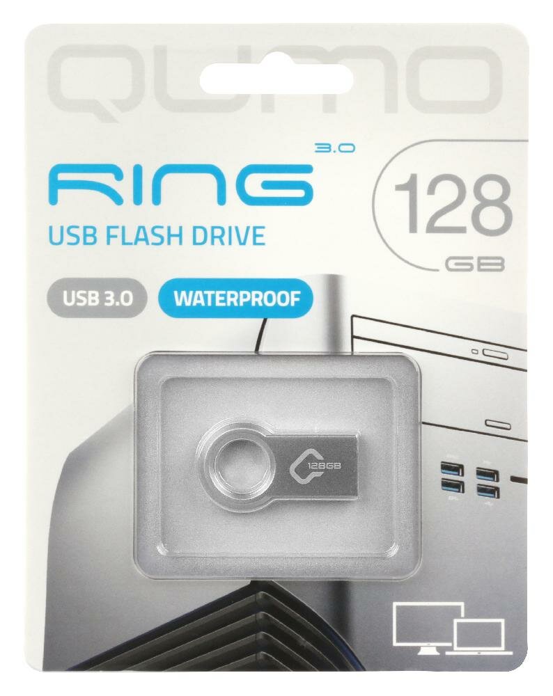 Флеш-диск 128GB Qumo Ring (QM128GUD3-Ring) USB 3.0