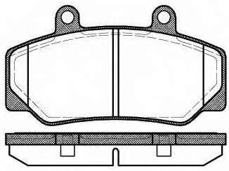 176 20_=FDB628=571370B !колодки дисковые п.\ Volvo 740/760/780 84-90/940 90-95 диск 15’ без ABS REMSA 017620