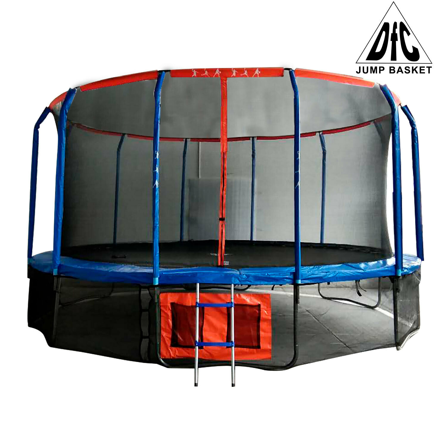 Каркасный батут DFC Jump Basket 16FT-JBSK-B синий/красный