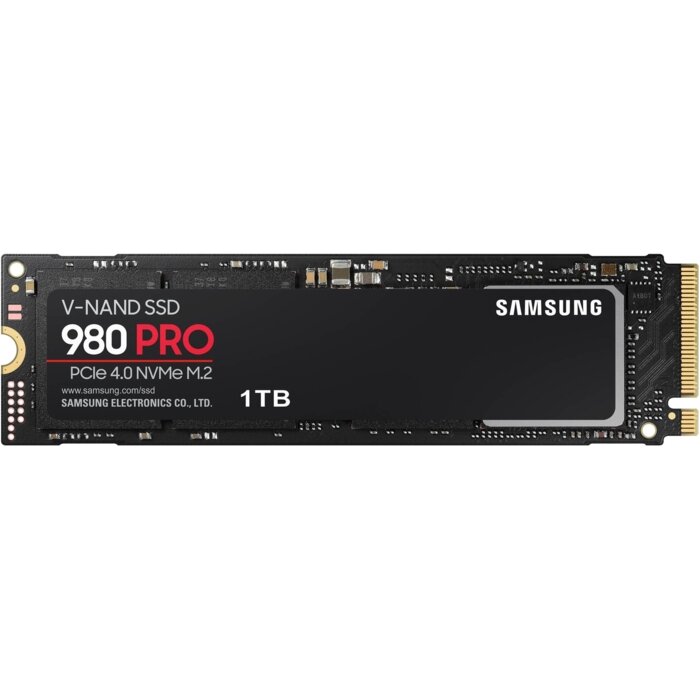 Samsung Жесткий диск SSD M.2 PCI-E 1000Gb накопитель Samsung 980 PRO