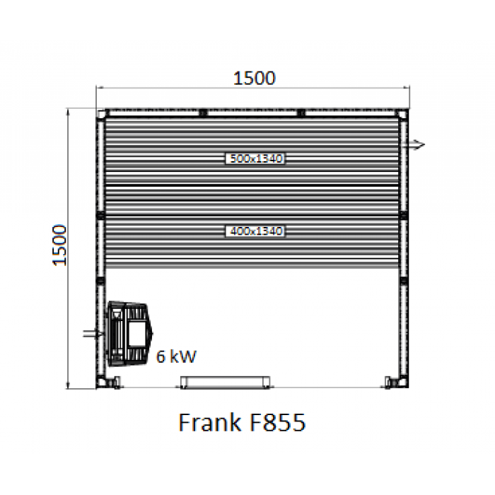 Сауна Frank F 852 (250x150x210) Кедр Экстра - фотография № 8