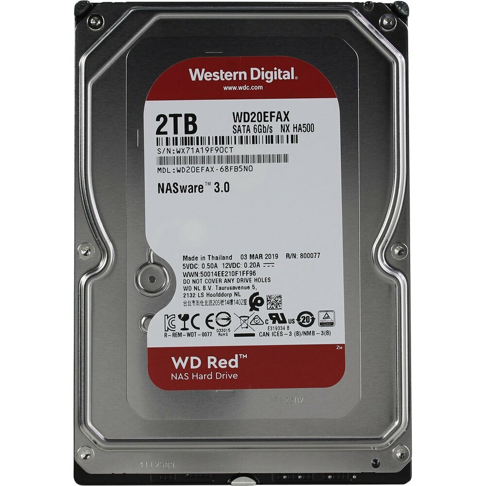 Жесткий диск Western digital Red 2 Тб WD20EFAX