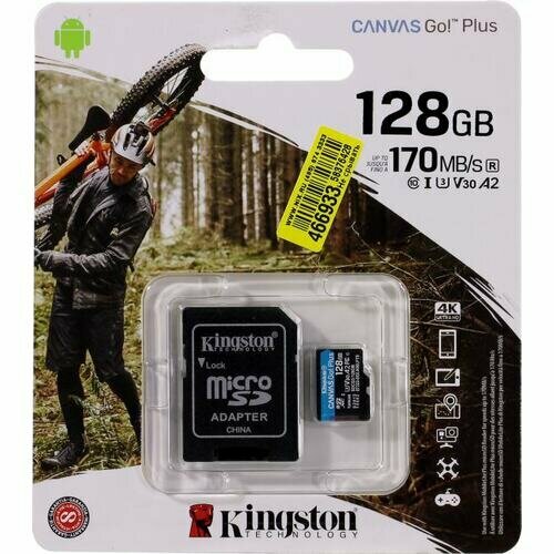 SD карта Kingston Canvas Go! Plus SDCG3/128GB