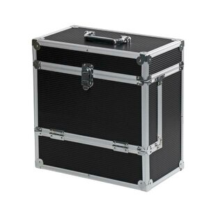 Кейс для виниловых пластинок Retro Musique Aluminium LP Vinyl Storage Case Black